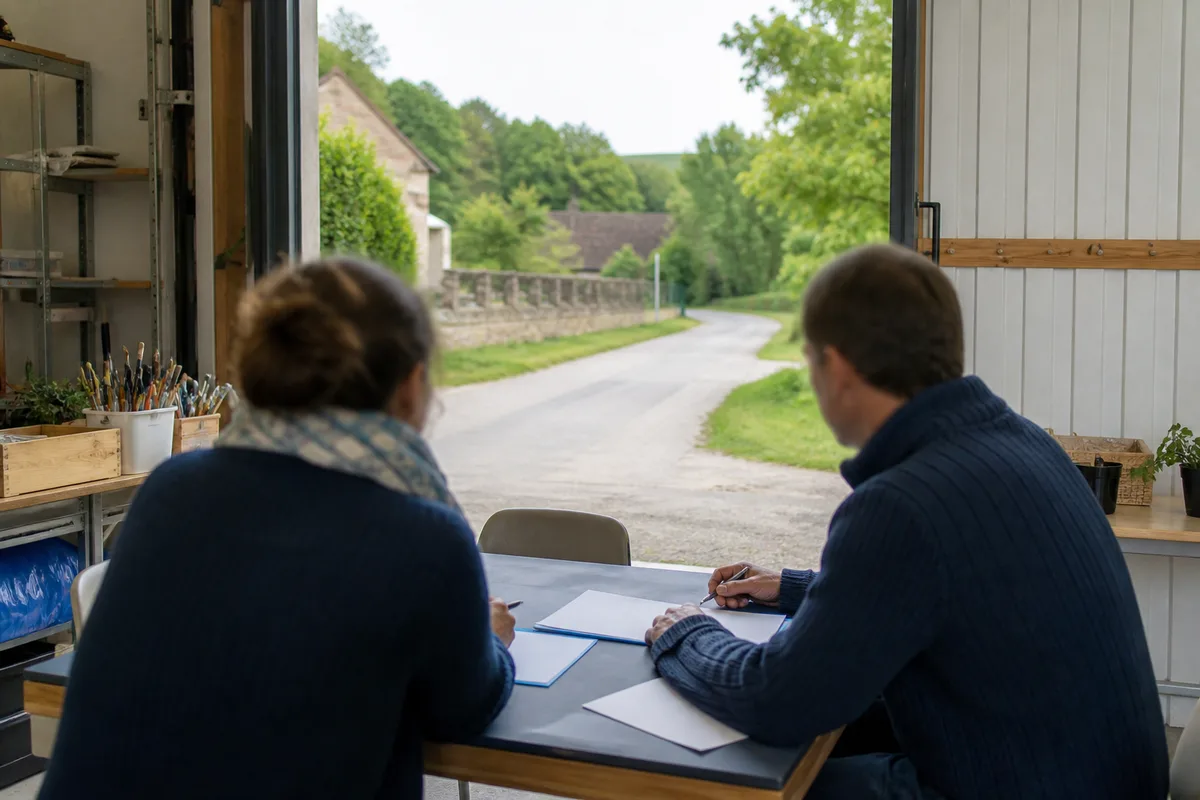 Entretien individuel entre un conseiller en insertion et un candidat